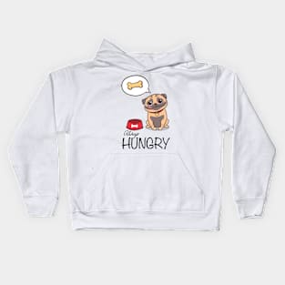 Dogs always Hungry Kids Hoodie